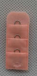 Подовжувач спинки для бюстгальтера, застібка-розширювач на 1 гачок, персиково-рожевий, фото 4