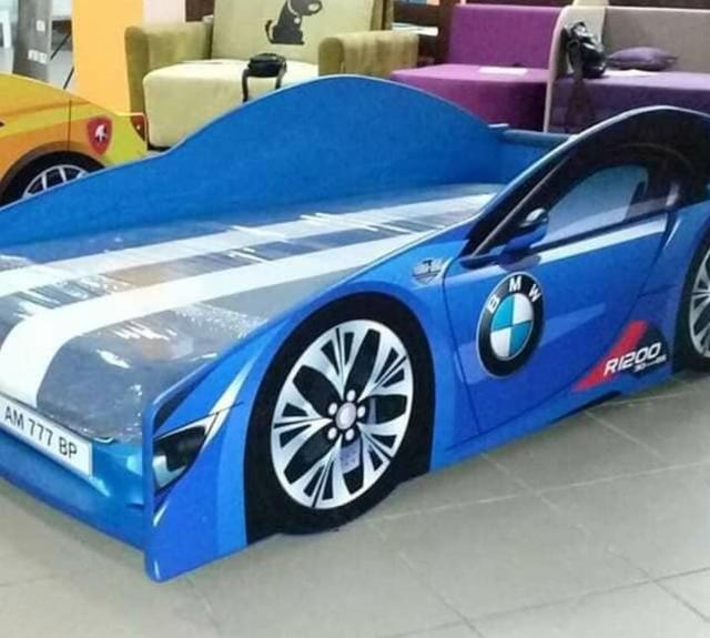 Ліжко дитяче машина серії Elit Е-1 BMW blue (Фото 7)