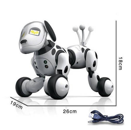 Робот собака інтерактивний на радіокеруванні, акумулятор, мова англ., фото 2