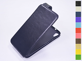Відкидний чохол з натуральної шкіри для HTC Desire 830