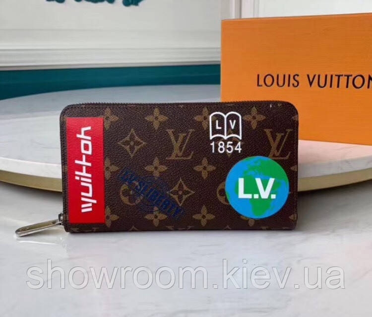 Жіночий гаманець у стилі Louis Vuitton (67824) brown