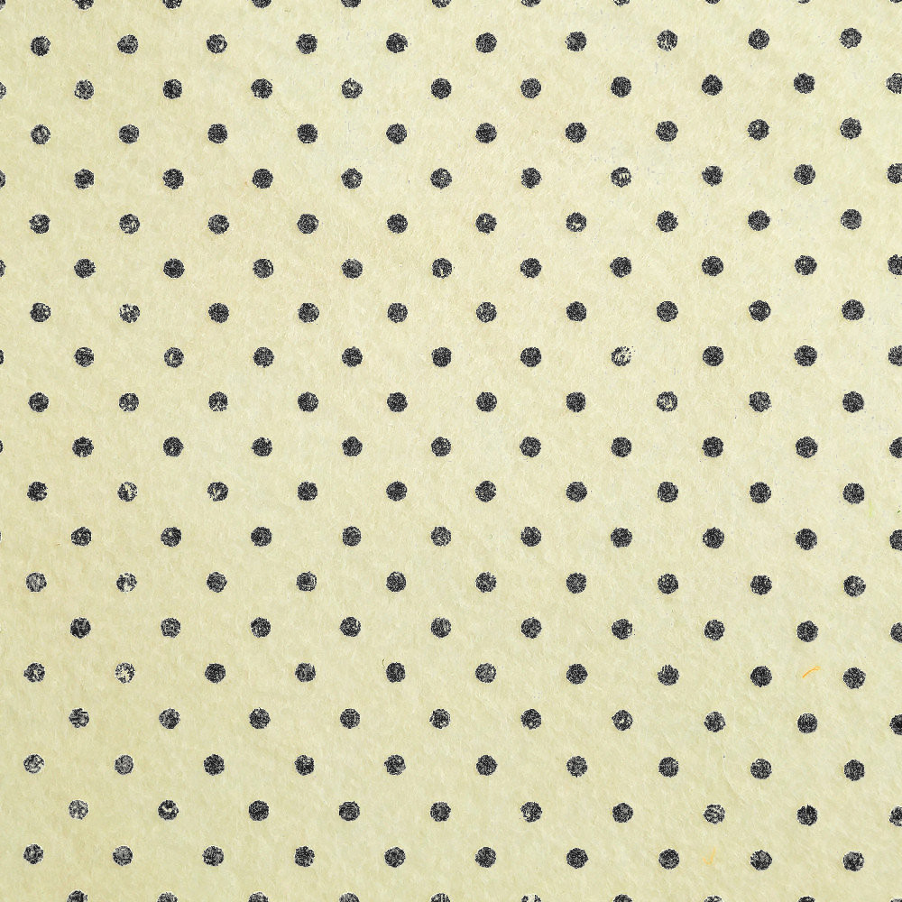 Фетр в горошок жорсткий 1 мм, 20x30 см, МОЛОЧНИЙ, Китай, фото 1
