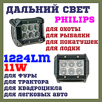 Дополнительные фары светодиодные 13-32V CYCLONE WL B1 18W