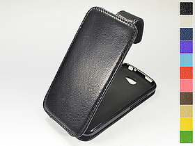 Відкидний чохол з натуральної шкіри для HTC One S (z520e)