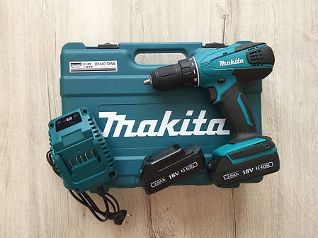 ✔️ Шуруповерт Makita DF457DWE | 18V | 24Нм | LED – підсвічування, фото 2