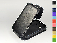 Откидной чехол из натуральной кожи для HTC Wildfire S (a510e)