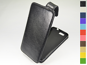 Відкидний чохол з натуральної шкіри для Huawei Ascend G7