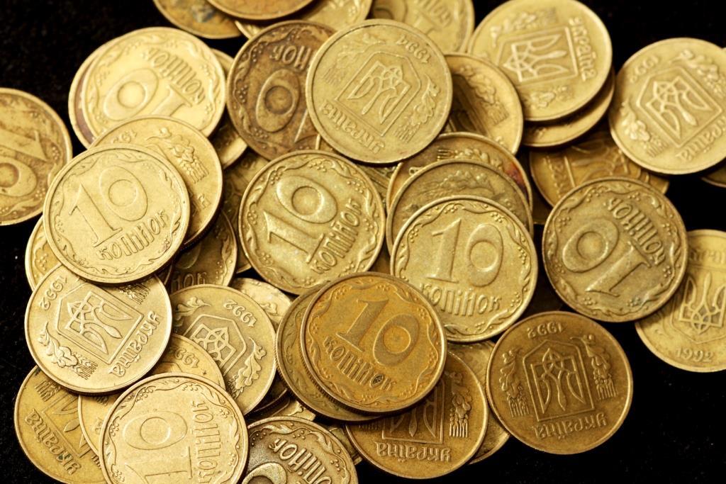 Набір монет України 10 копійок ( 50 штук) Різні роки