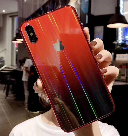 Чохол Glass Shine для Iphone 6+ Plus Red-Black, фото 1
