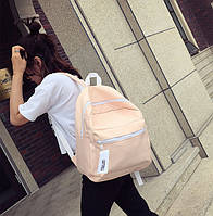 Великий рюкзак міський жіночий персикового кольору ( код: IBR011P )