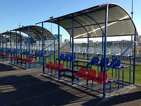 Навіс із полікарбонату над трибунами