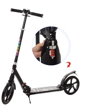 Самокат для дорослих Scooter Urban iTrike SR 2-052-B, чорний, фото 4