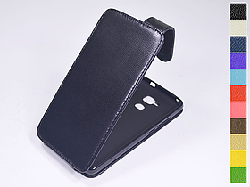 Відкидний чохол з натуральної шкіри для Huawei Honor 5c / GT3 Dual Sim