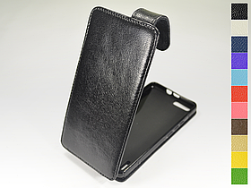 Відкидний чохол з натуральної шкіри для Huawei Honor 6 Plus