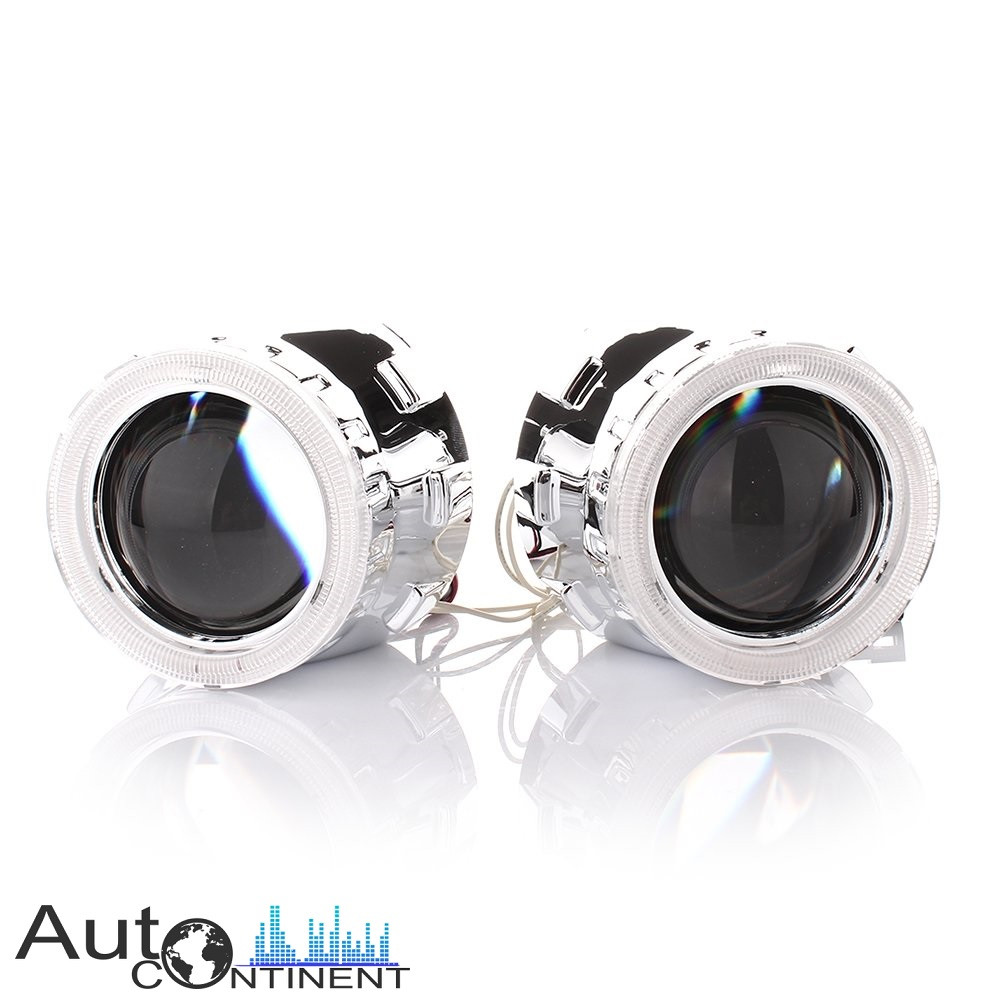 Автомобільні лінзи InfoLight G5 Super 2.5" з ангельськими очками, ближній + дальнє світло