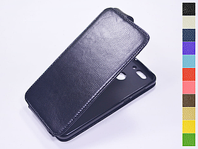 Відкидний чохол з натуральної шкіри для Huawei Nova 2 Plus