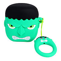 Чехол для Apple AirPods Alitek Халк (Hulk) + держатель на палец