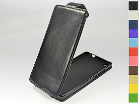 Відкидний чохол з натуральної шкіри для Huawei P8 lite