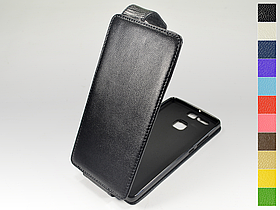 Відкидний чохол з натуральної шкіри для Huawei P9 Dual Sim