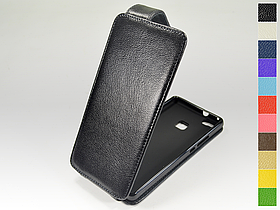 Відкидний чохол з натуральної шкіри для Huawei P9 lite