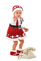 Детский карнавальный костюм Помощница Санта Клауса «Кроха» на рост 80-90 см