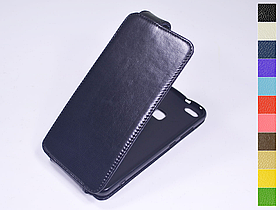 Відкидний чохол з натуральної шкіри для Huawei P10 Lite