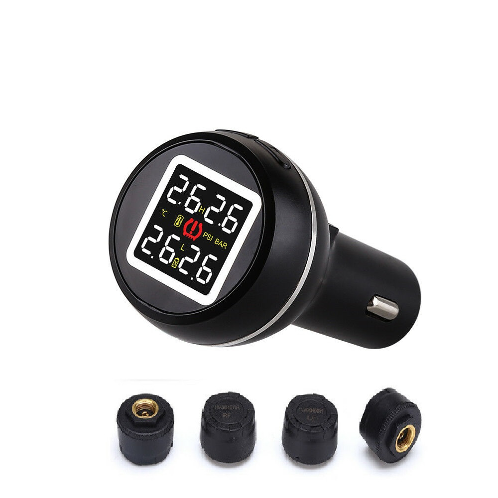 TPMS система контролю тиску в шинах у прикурювач Careud D580 зовнішні датчики