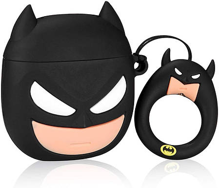 Чохол для навушників Apple AirPods Alitek Batman (Бетмен) + тримач на палець, фото 2