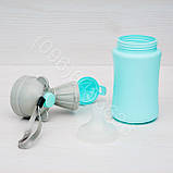 Дитячий дорожній (портативний) пісуар для хлопчиків. Сірий з блакитным, фото 4