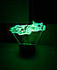 3d-світильник Формула 1, 3д-нічник, кілька підсвічувань (на пульті), фото 4