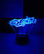 3d-світильник Формула 1, 3д-нічник, кілька підсвічувань (на пульті), фото 5