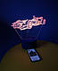 3d-світильник Формула 1, 3д-нічник, кілька підсвічувань (на пульті), фото 2