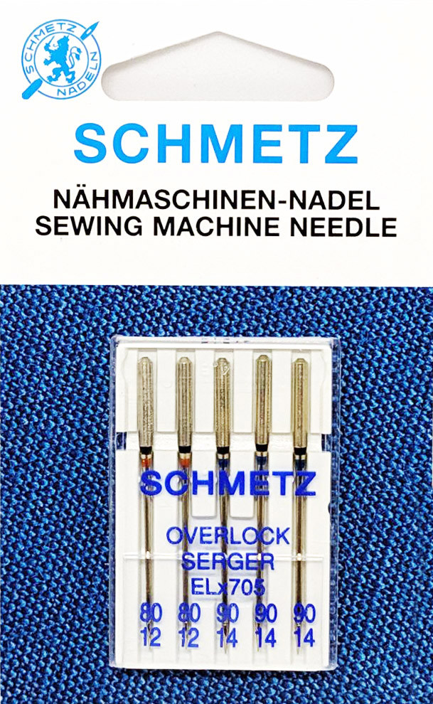 Голки для оверлока Schmetz Overlock №80-90