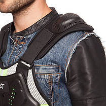 Живет захисний для мотоцикліста Zelart Alpinestars MS-5542 M-XL чорний, фото 5