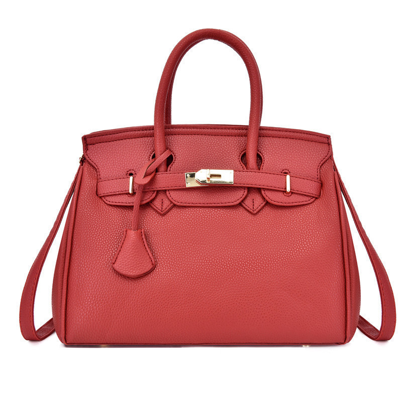 Елегантна жіноча сумка, якісна екошкіра, червона, опт