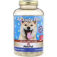 От чувства тревоги для собак, Actipet, 90 таблеток