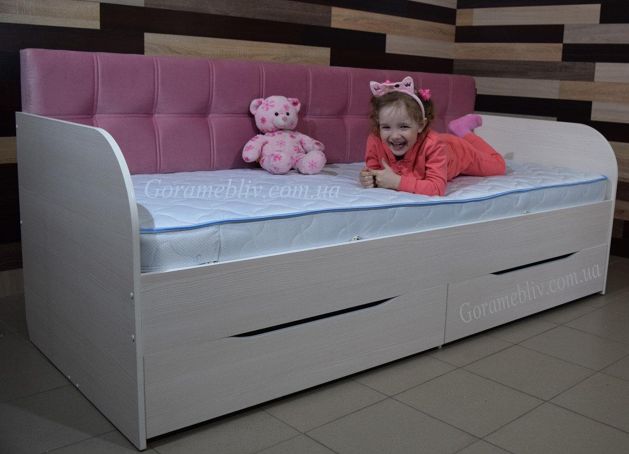 Дитяче односпальне ліжко "Л-7" (для дівчинки)