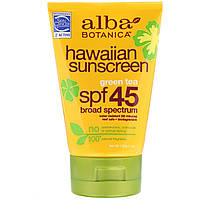 Солнцезащитный крем SPF 45 (Sunscreen), Alba Botanica, 113 гр.