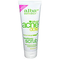 Скраб для лица и тела от акне, Acne Dote, Alba Botanica, 227 г