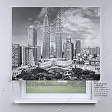 Римська фото штора Нічне місто. Безкоштовна доставка. Будь-який розмір до 3,5х3,5м Гарантія. Арт. 15-15-14, фото 2