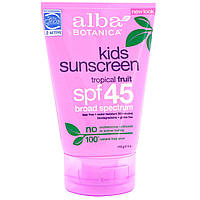 Солнцезащитный крем для детей SPF 45 (Sunscreen Kids), Alba Botanica, 113 гр.