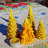 Різдвяна воскова свічка "Вертеп" з натурального бджолиного воску, фото 8