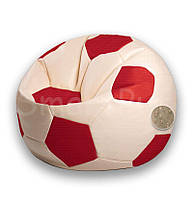 Кресло-мяч XL (125см), Бежевый-Красный