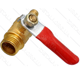 Кран компресора 1/4 різі — штуцер 7 мм