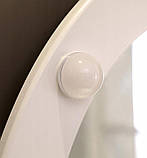 Туалетний стіл Clara з дзеркалом і табуретом + LED підсвічування, фото 10