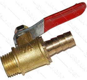 Кран компресора 1/4 різь-штуцер 13 мм/8мм