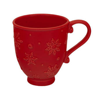 Чашка для чая Португалия Bordallo Снежинки 11,5×9,5 см (65005188-1)