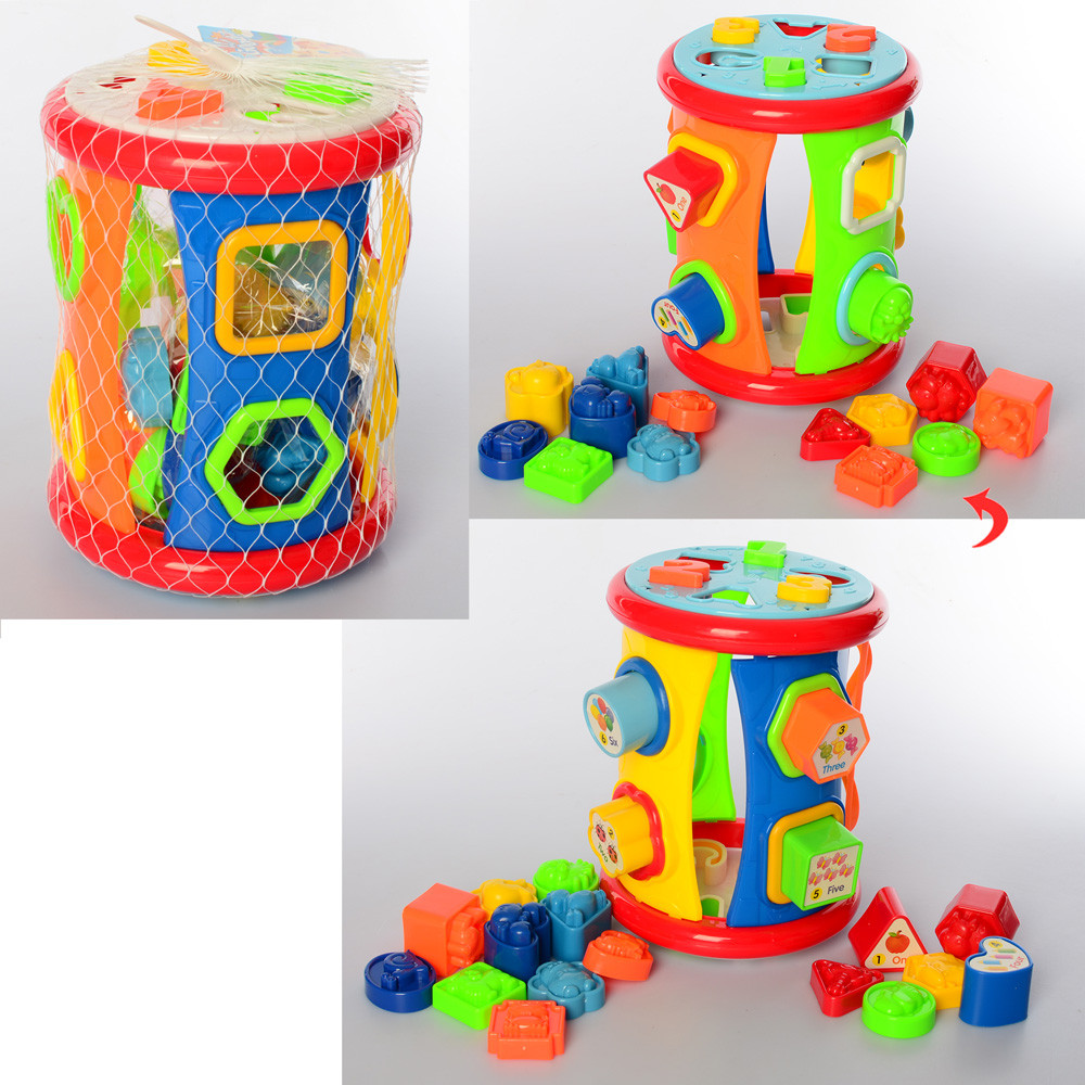 Сортер, літери, цифри, фігурки, 1621A