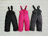 Зимовий дитячий напівкомбінезон, штани від 80 до 136см, фото 2