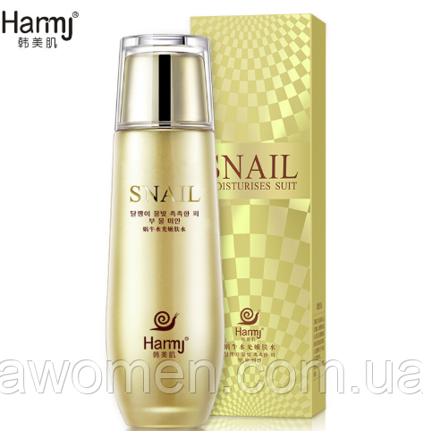 Тонік для обличчя Harmj Snail з муцином равлика 120 мл, фото 1